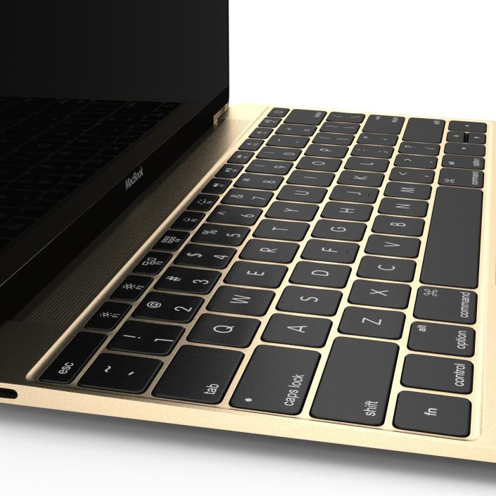 Apple MacBook Pro Gold 3D