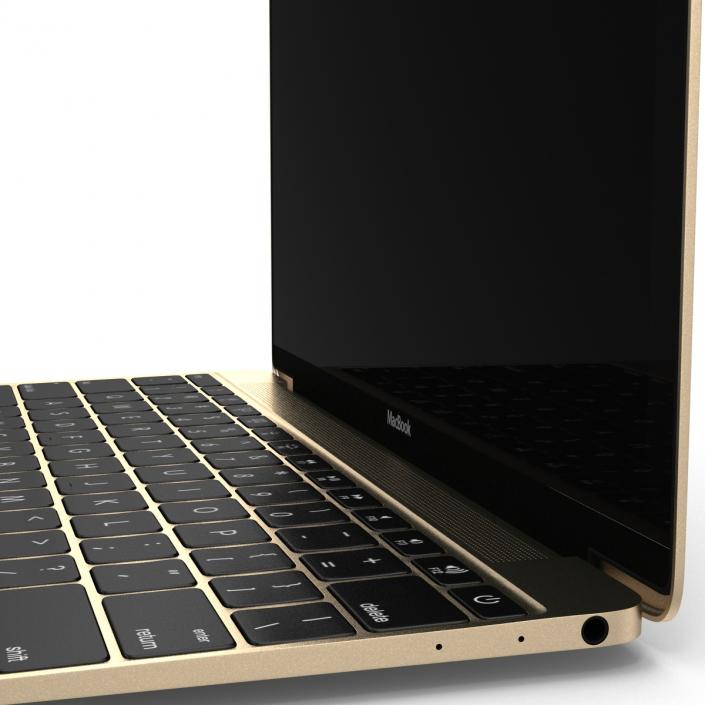 Apple MacBook Pro Gold 3D