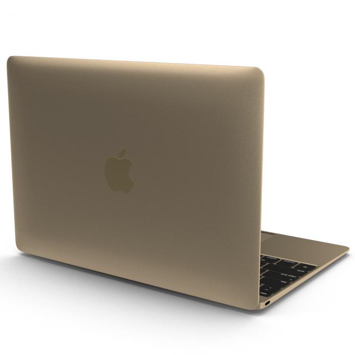 Apple MacBook Pro Gold 3D