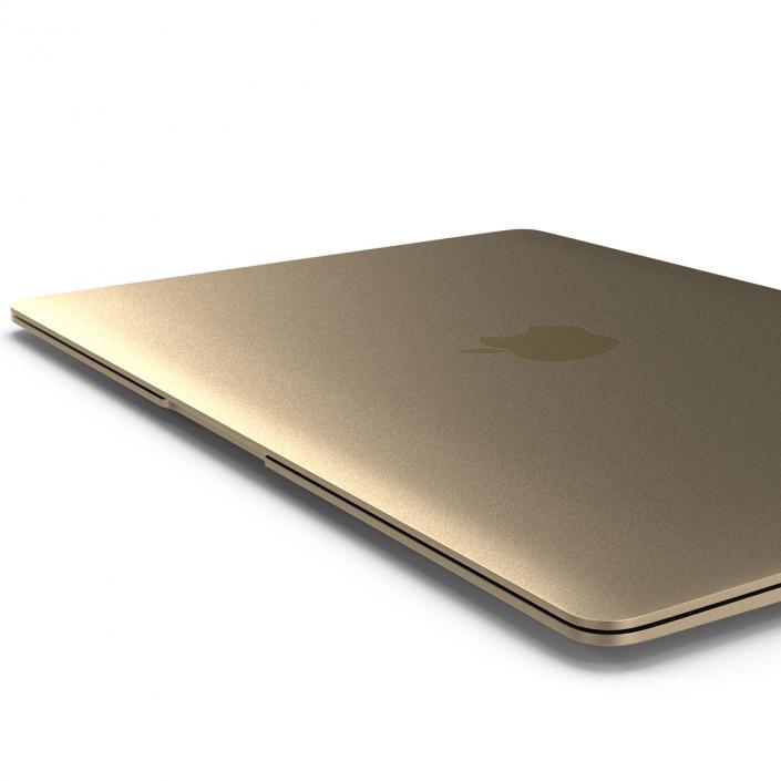 Apple MacBook Pro Gold 3D