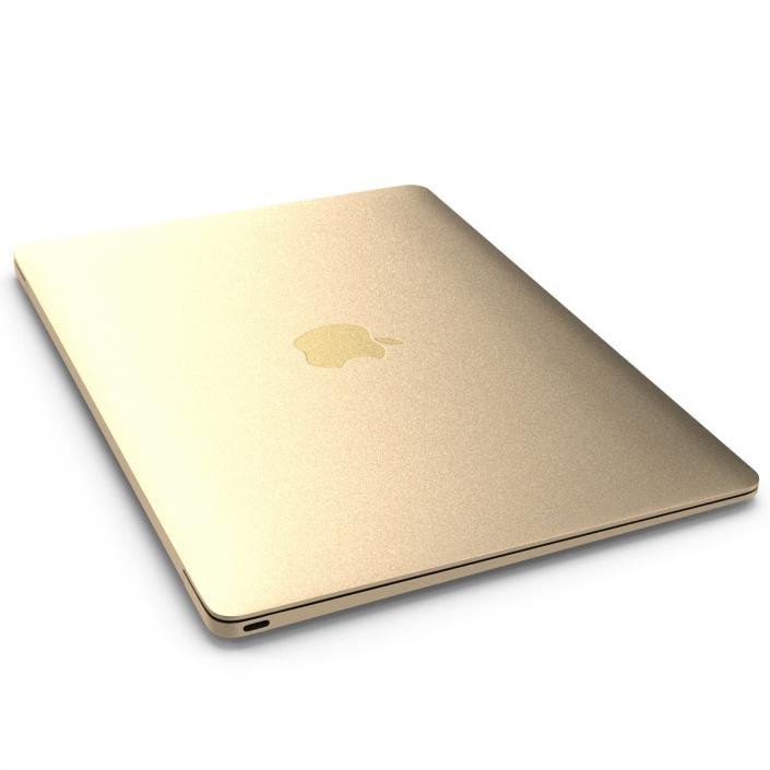 Apple MacBook Pro Gold 3D