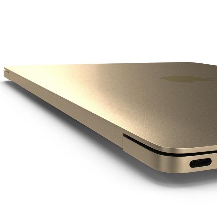 Apple MacBook Pro Gold 3D