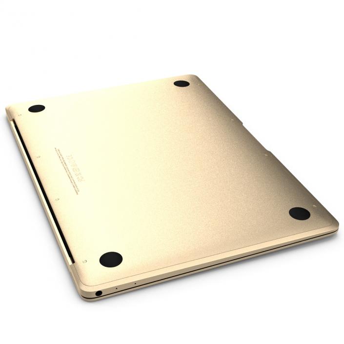 Apple MacBook Pro Gold 3D