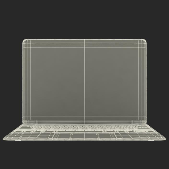 Apple MacBook Pro Gold 3D