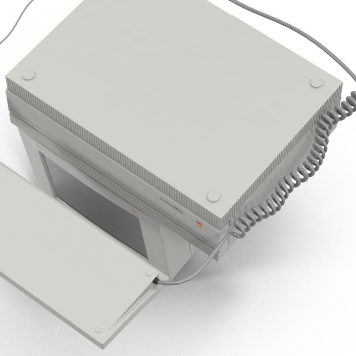 3D Apple Macintosh II model