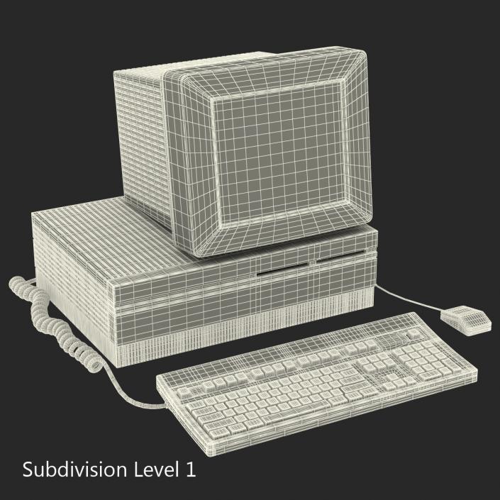 3D Apple Macintosh II model