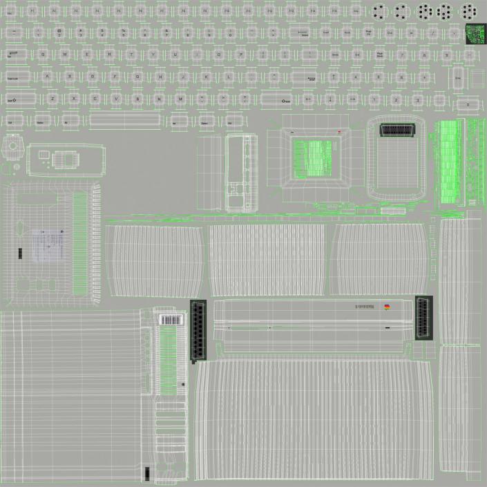 3D Apple Macintosh II model