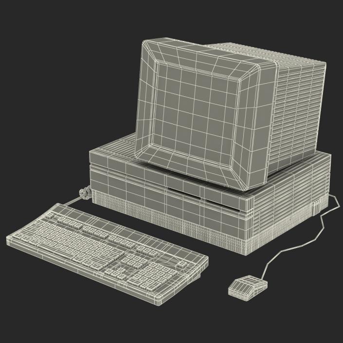 3D Apple Macintosh II model