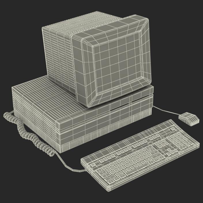 3D Apple Macintosh II model