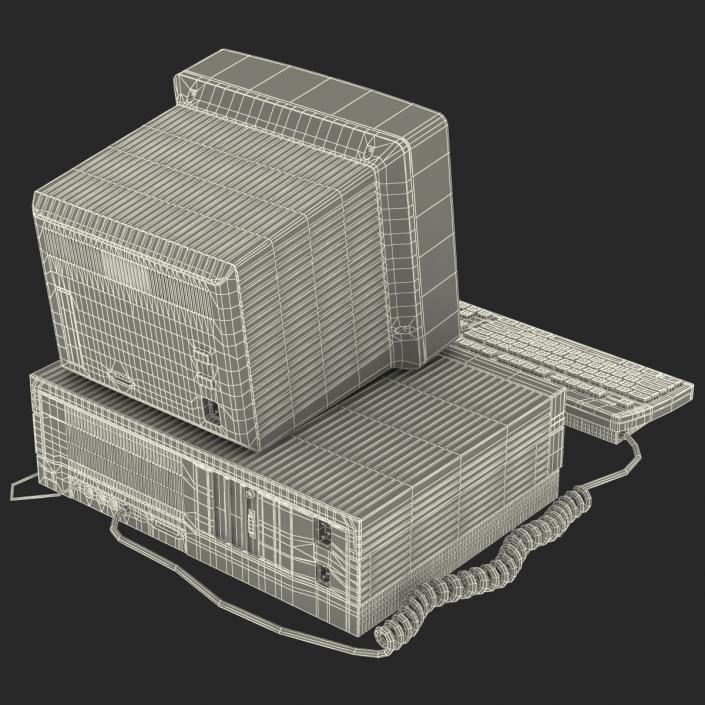 3D Apple Macintosh II model