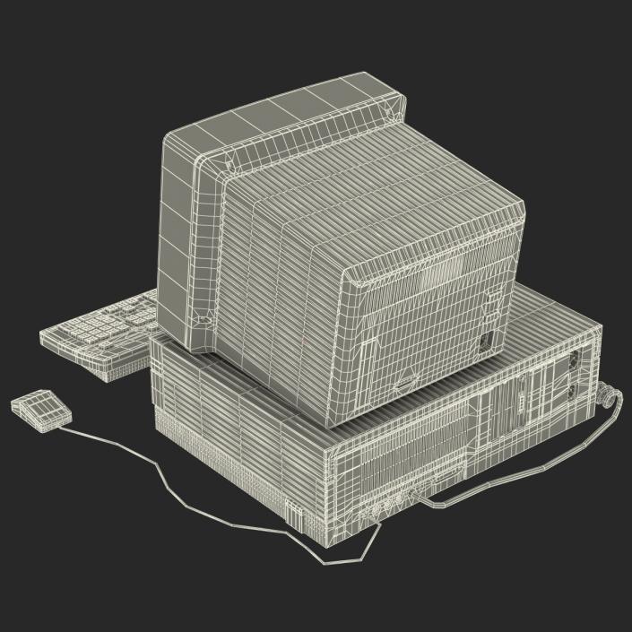 3D Apple Macintosh II model
