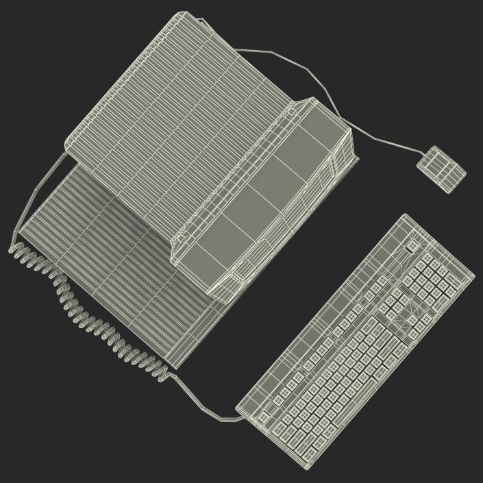 3D Apple Macintosh II model