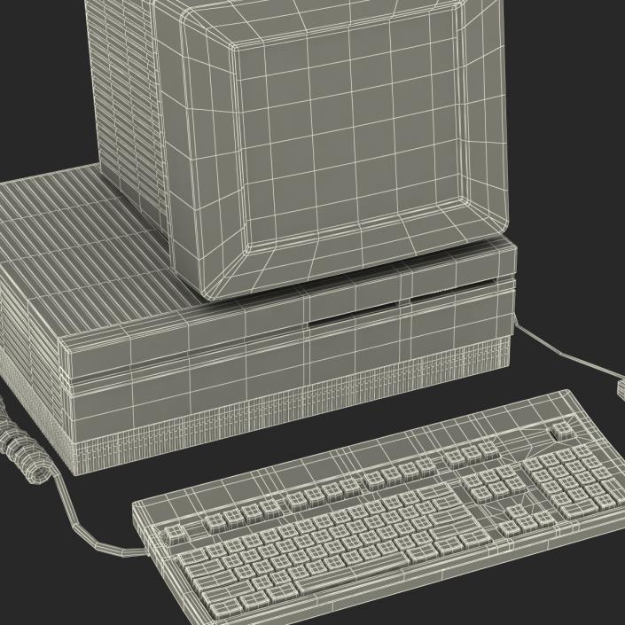 3D Apple Macintosh II model