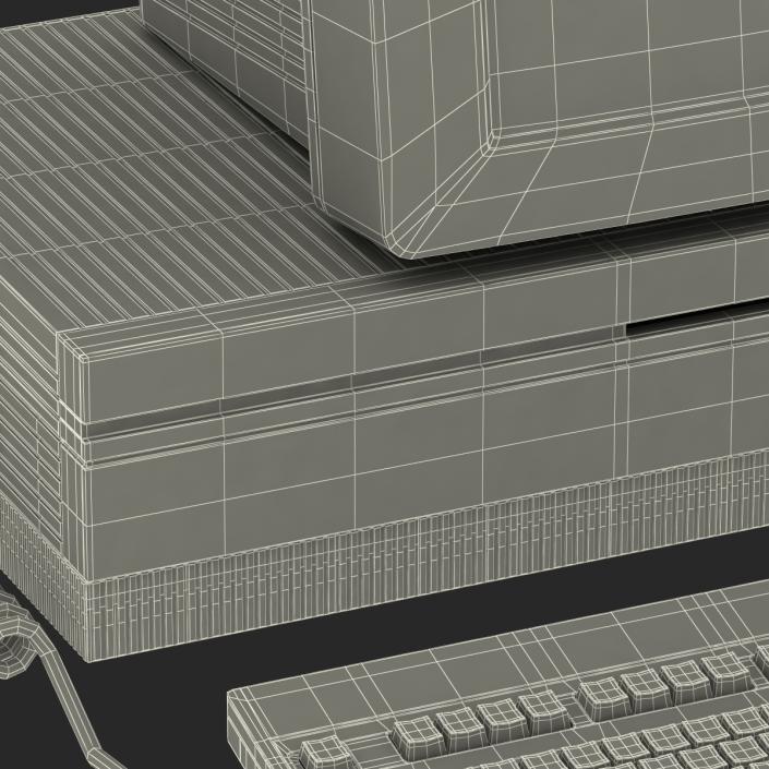 3D Apple Macintosh II model