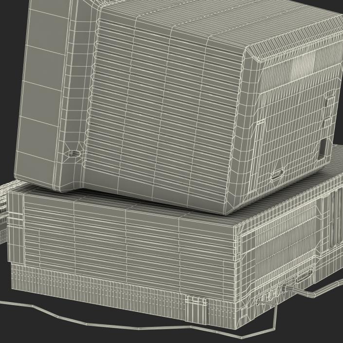 3D Apple Macintosh II model