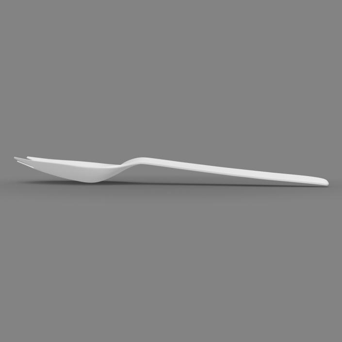 3D Plastic Spork model