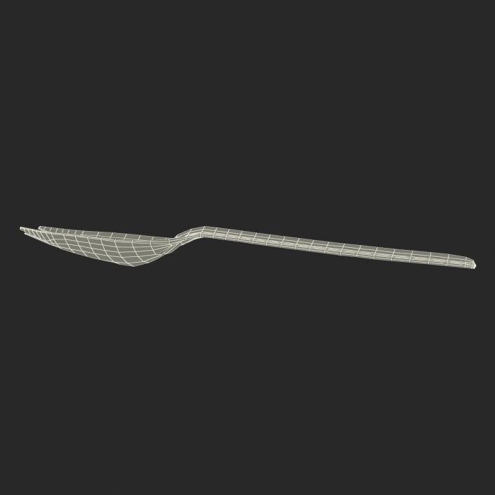 3D Plastic Spork model