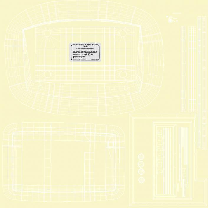 Apple IIe Numeric Keypad 3D model