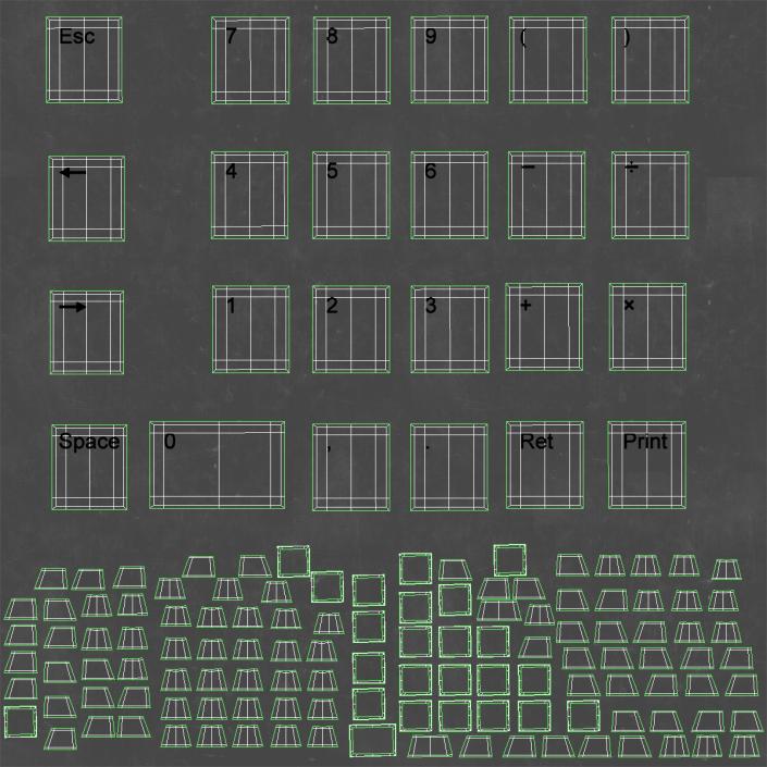 Apple IIe Numeric Keypad 3D model