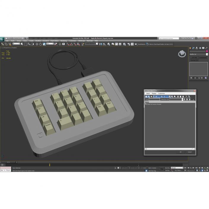 Apple IIe Numeric Keypad 3D model