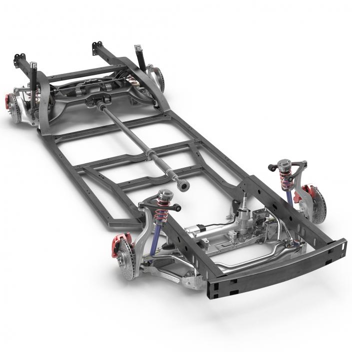 3D Sedan Chassis Drivetrain 2