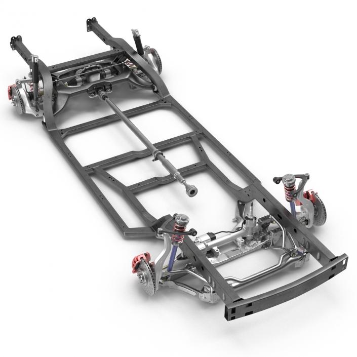 3D Sedan Chassis Drivetrain 2