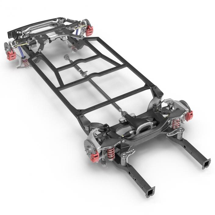 3D Sedan Chassis Drivetrain 2