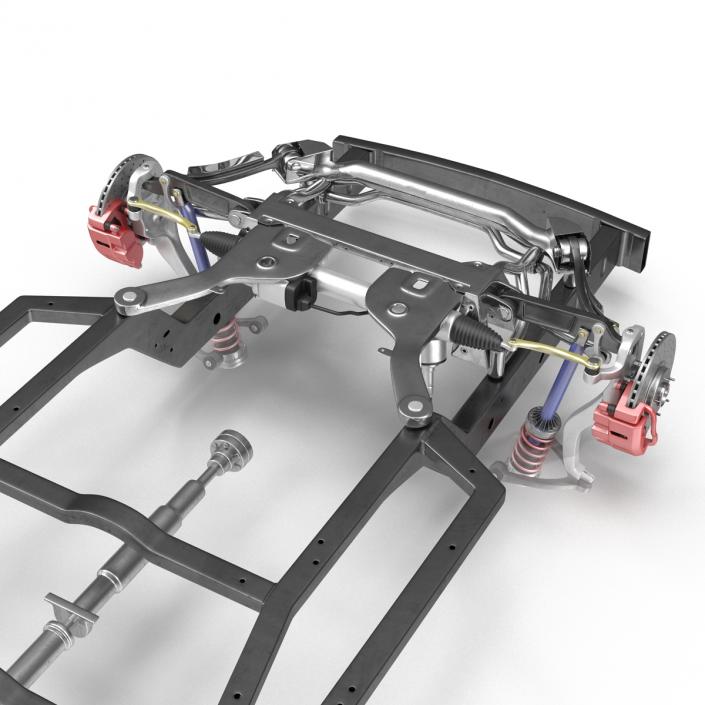 3D Sedan Chassis Drivetrain 2