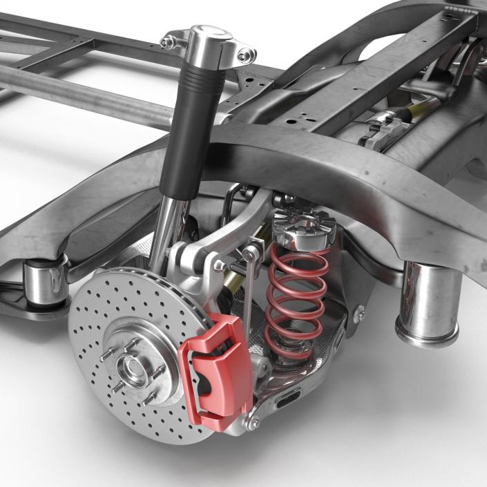 3D Sedan Chassis Drivetrain 2