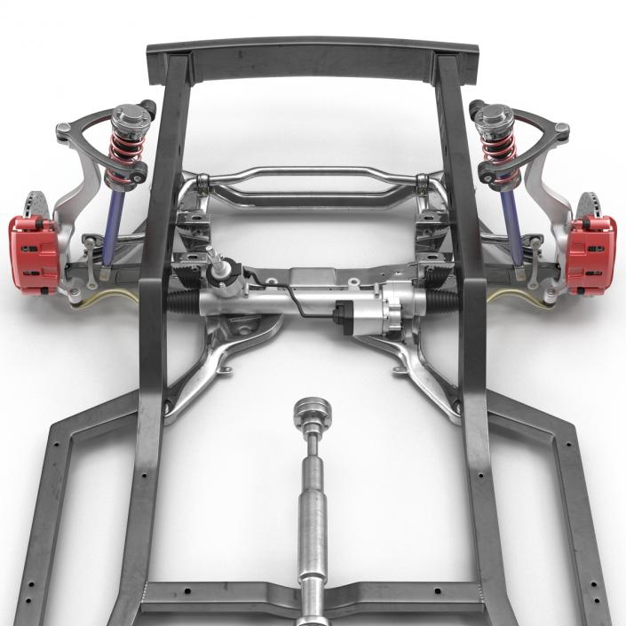 3D Sedan Chassis Drivetrain 2