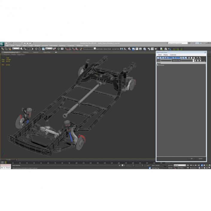 3D Sedan Chassis Drivetrain 2