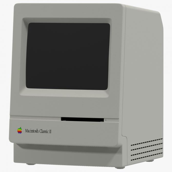 3D Apple Macintosh Classic II