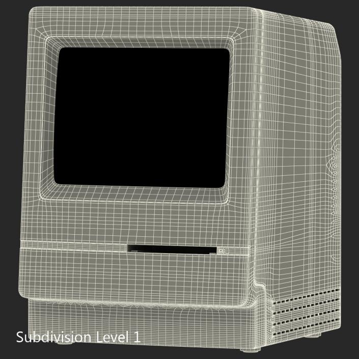 3D Apple Macintosh Classic II