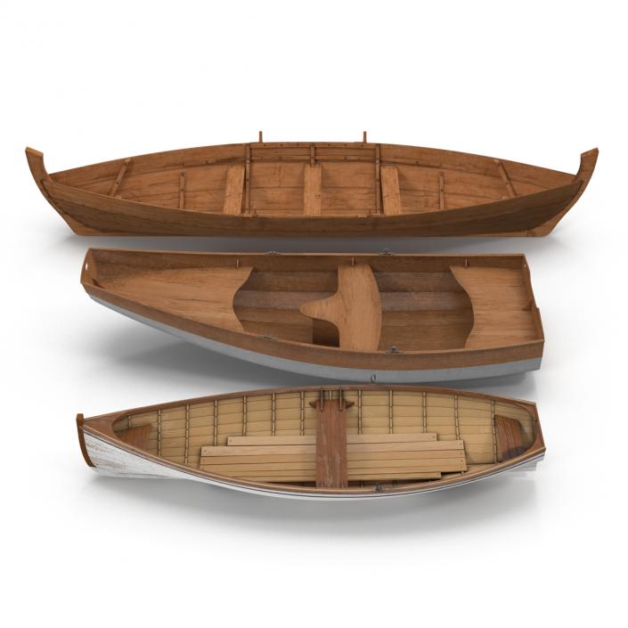 Rowboats 3D Models Collection 3D model