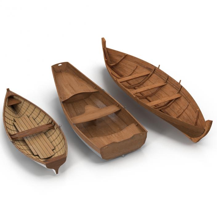 Rowboats 3D Models Collection 3D model