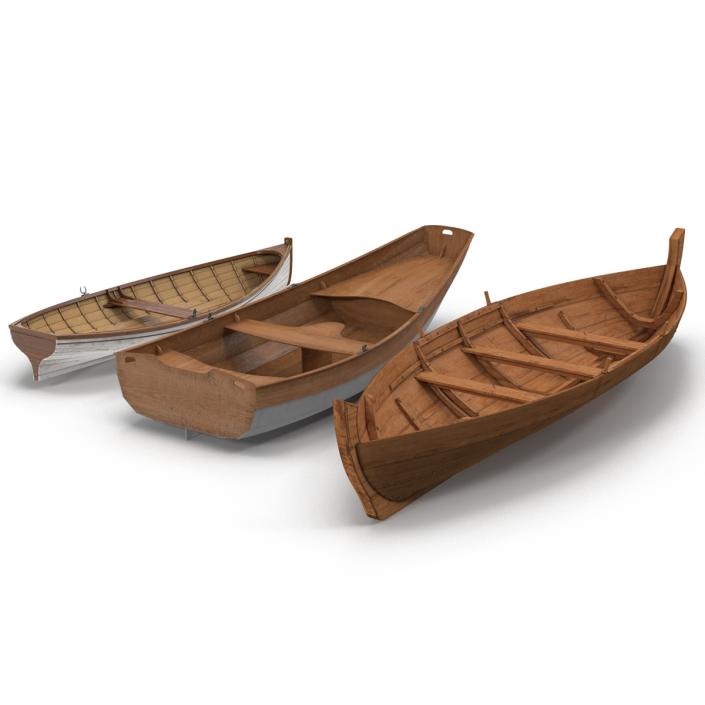 Rowboats 3D Models Collection 3D model