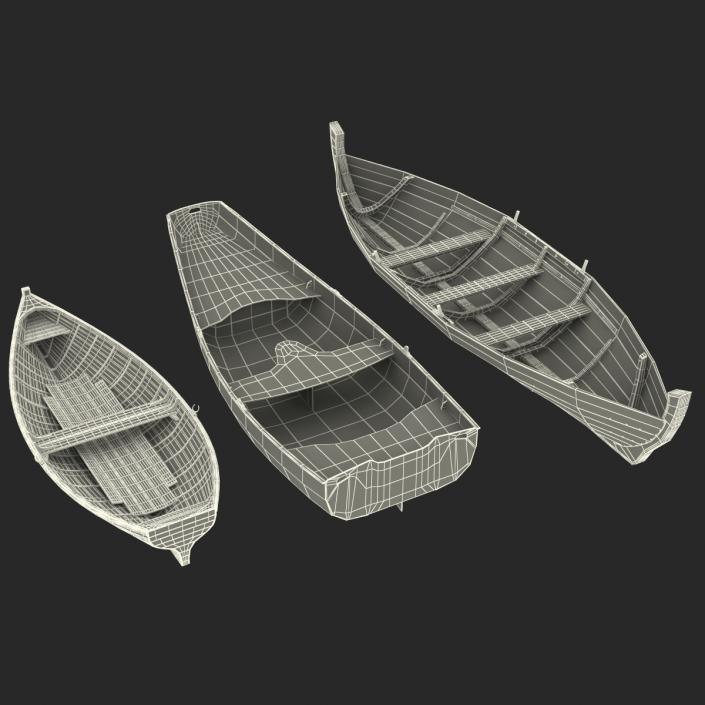 Rowboats 3D Models Collection 3D model