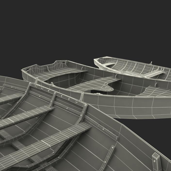 Rowboats 3D Models Collection 3D model