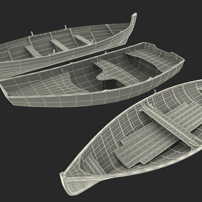 Rowboats 3D Models Collection 3D model