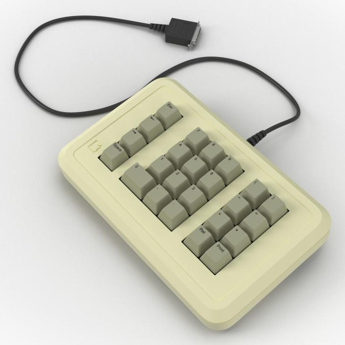 3D Apple IIe Numeric Keypad 3