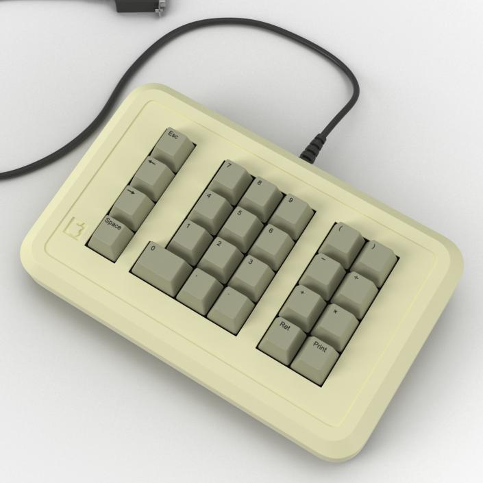 3D Apple IIe Numeric Keypad 3