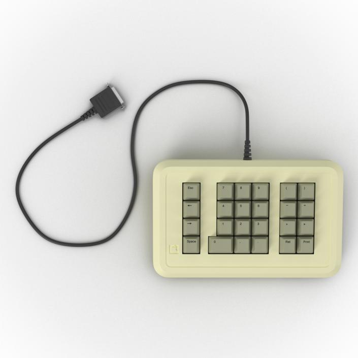 3D Apple IIe Numeric Keypad 3