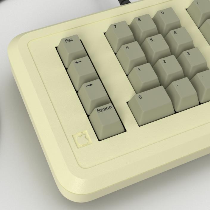 3D Apple IIe Numeric Keypad 3