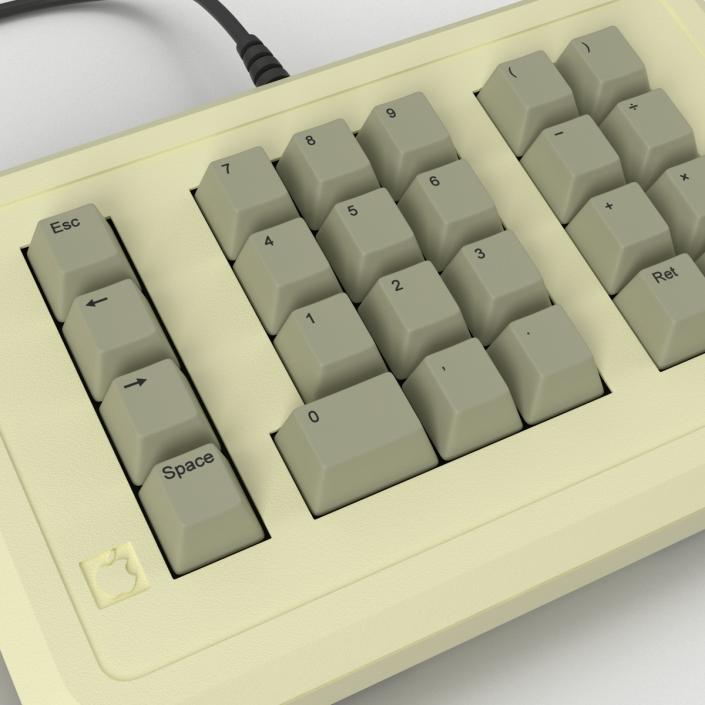 3D Apple IIe Numeric Keypad 3