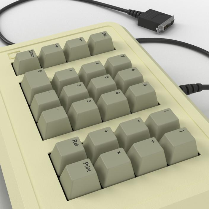 3D Apple IIe Numeric Keypad 3