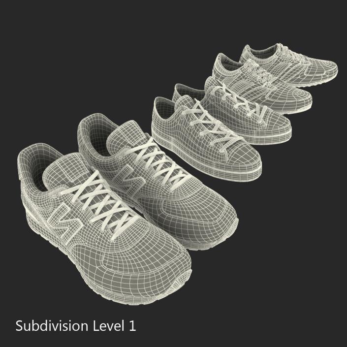 Sneakers Collection 3D model