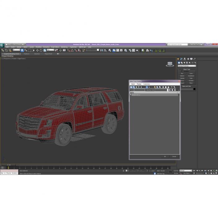 Generic SUV 2 Simple Interior 3D model