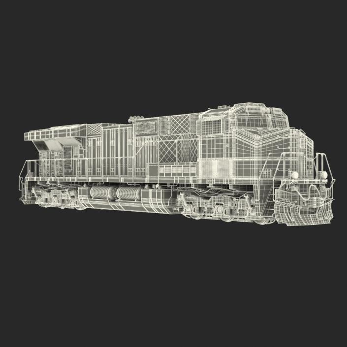 Locomotive ES40DC Canadian Pacific 3D model