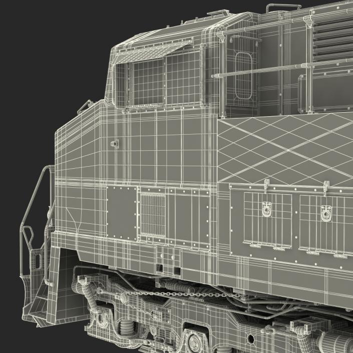 Locomotive ES40DC Canadian Pacific 3D model