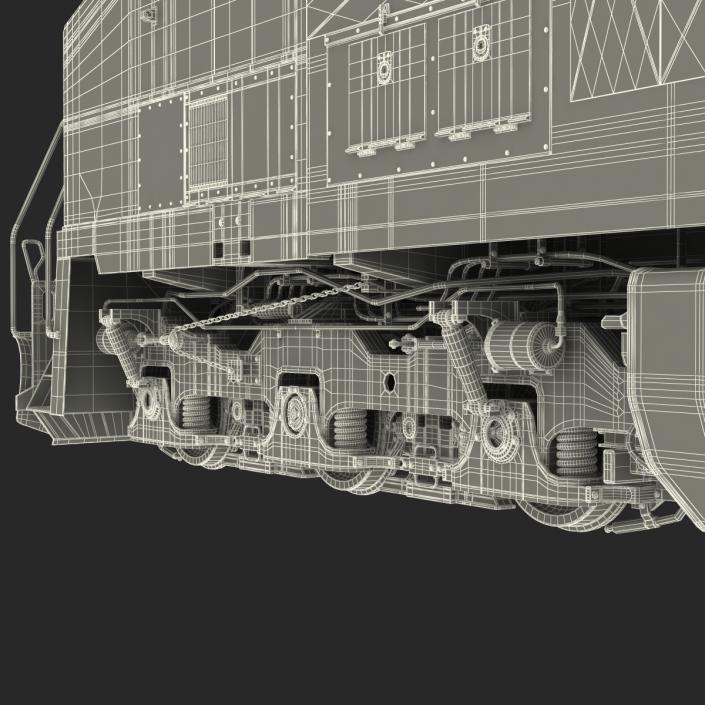 Locomotive ES40DC Canadian Pacific 3D model